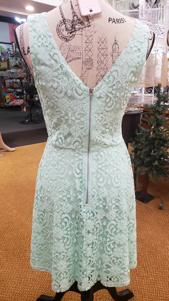 Mint lace dress