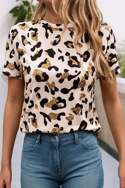 Leopard Print Casual Shirt