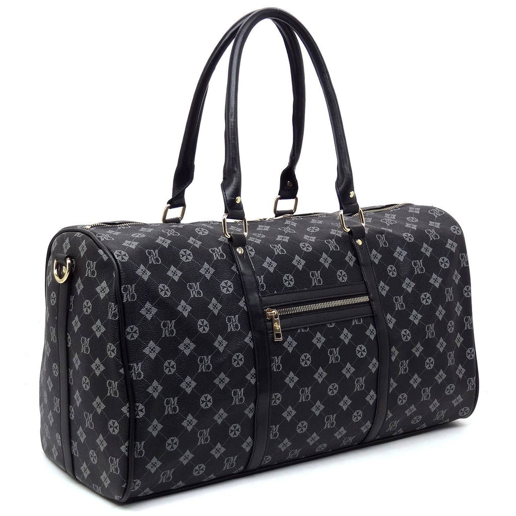Black Monogrammed 20" Duffle Bag