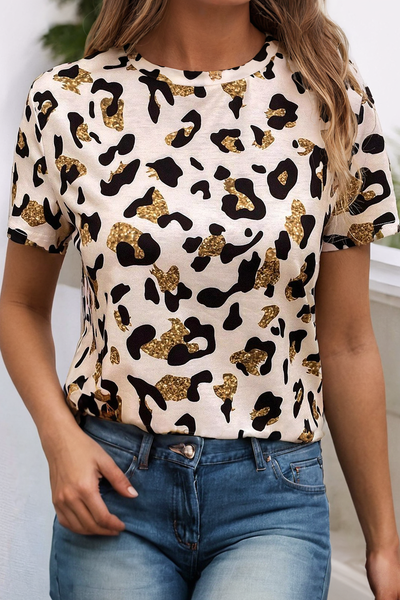 Leopard Print Casual Shirt