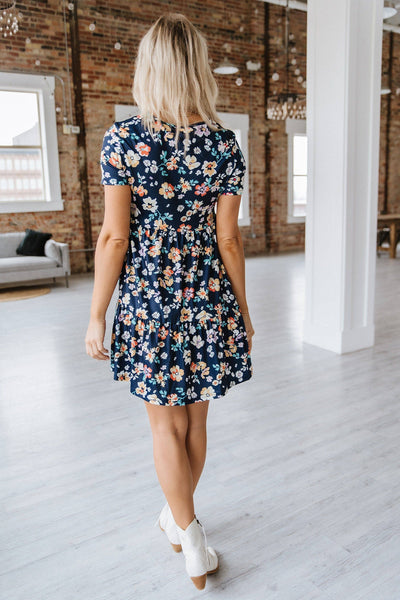 Blue Floral Dress