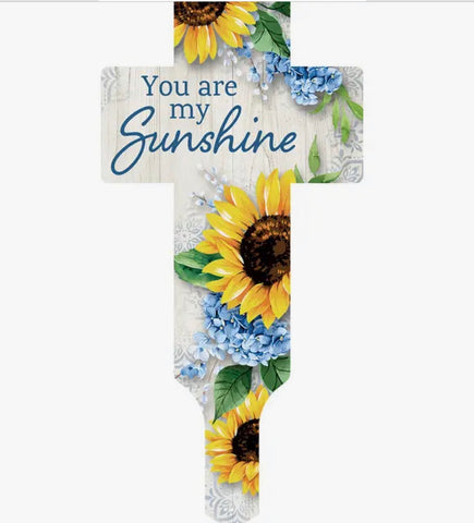 Sunshine Cross Garden Stake
