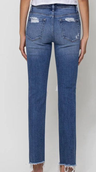 Distressed Flying Monkey blue jean