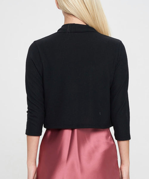 Black Knit Cashmere feel Cardigan