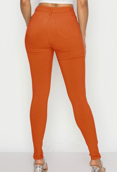 Rust Stretch Jeans