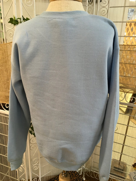 Blue Feelin' Freezing Sweatshirt Top