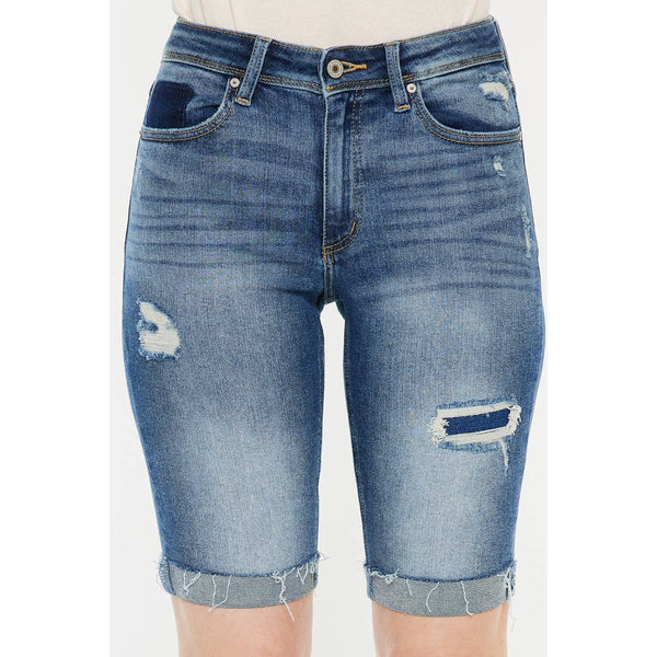 KanCan distressed Bermuda denim jean short