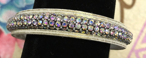 White AB multi stone bracelet