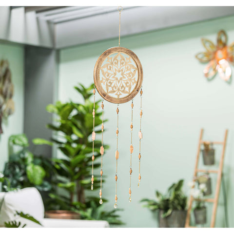 Dreamcatcher Wood Metal Hanging Wind Chime