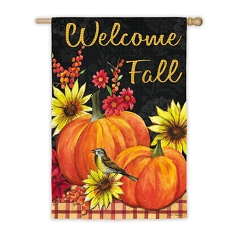 Pumpkins and Sunflowers house flag