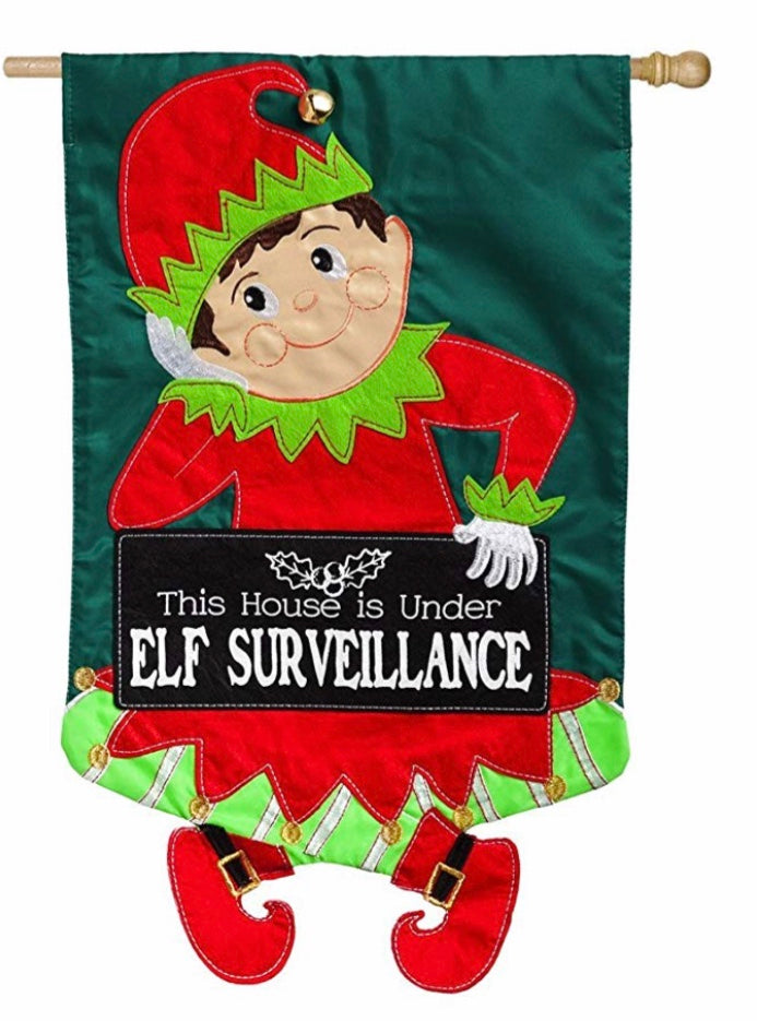 Elf Evergreen house flag