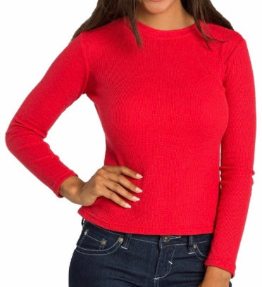 Red fleece lined top
