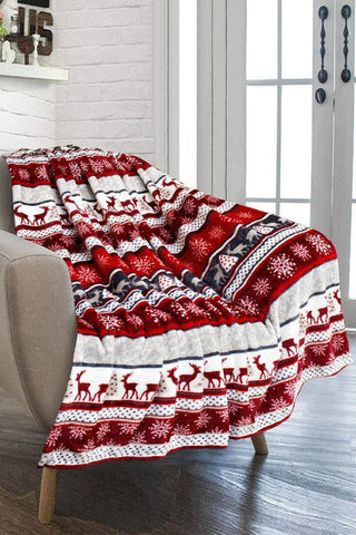 Christmas Reversible Sherpa Blanket