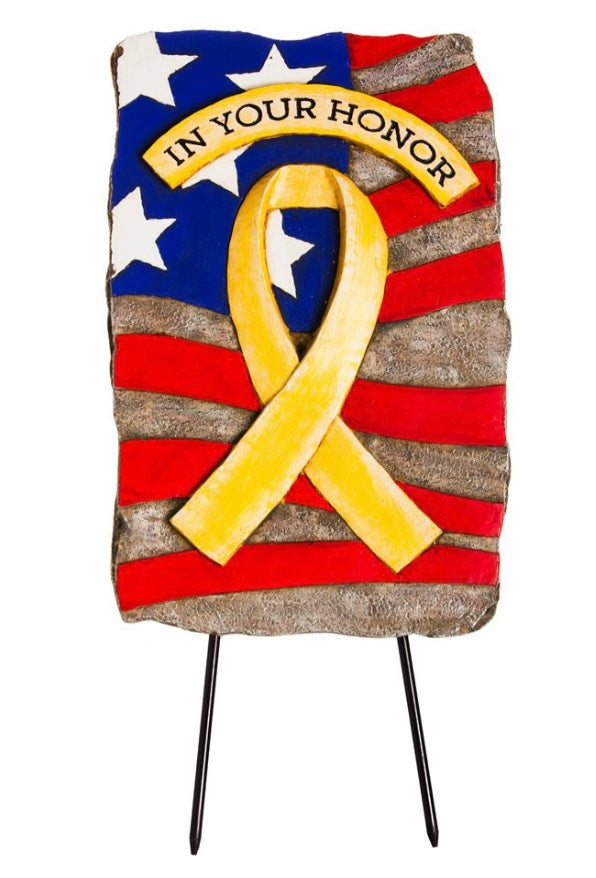 Patriotic In Your Honor Oversize Decorative Stepping Stone