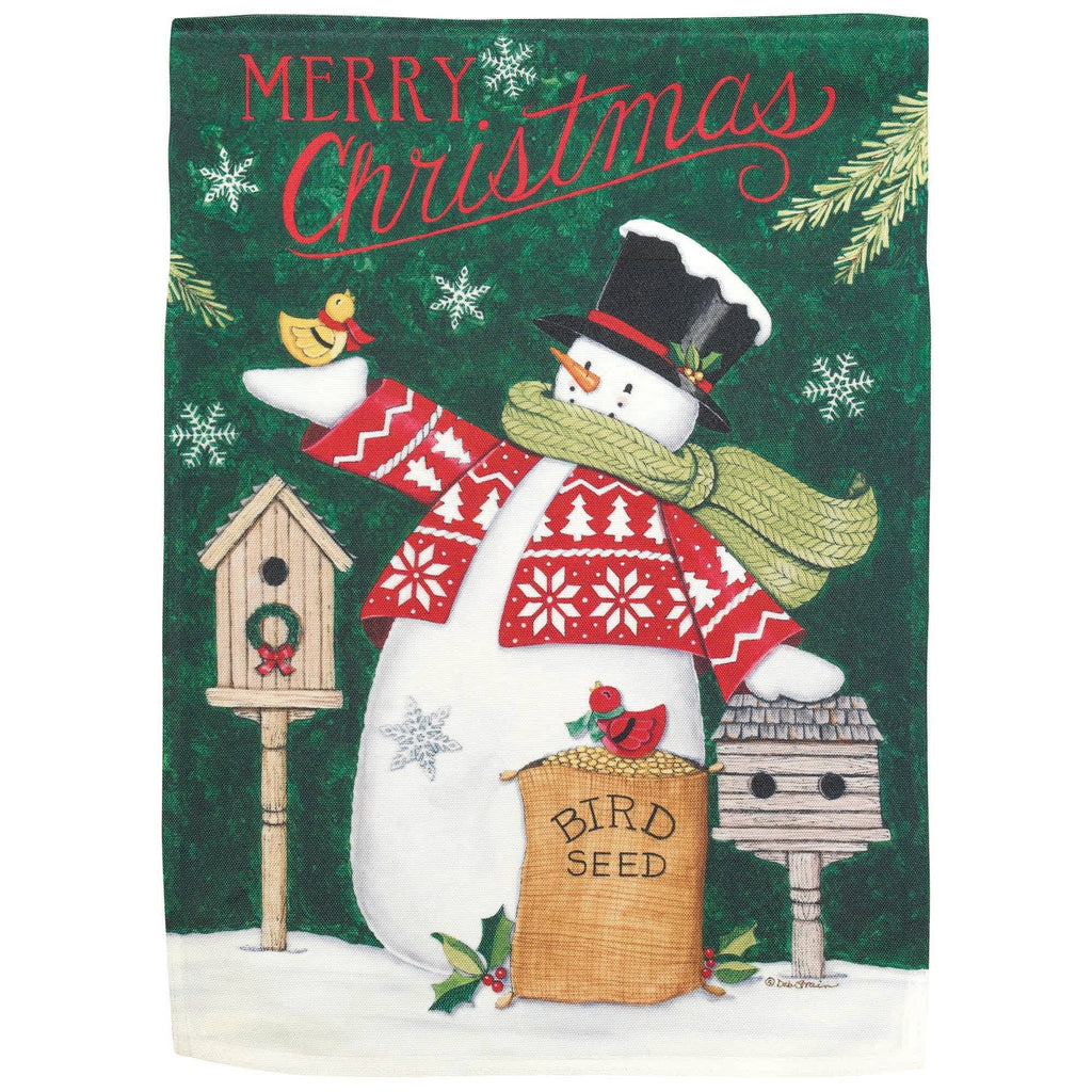 Snowman Merry Christmas House Flag