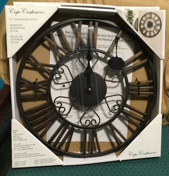 Copper Indoor Outdoor Clock