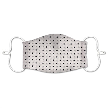 White polka dot Adult Cotton Face Mask