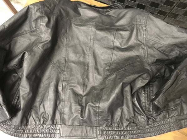 Expressions Genuine leather coat size large pre owned