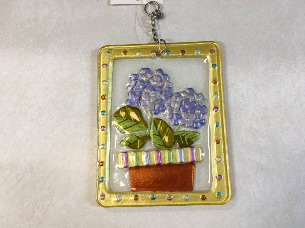 Hydrangea Suncatcher picture plaque
