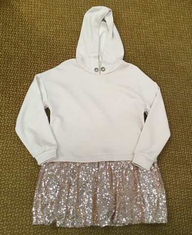 Rose gold sequin hoodie GIRLS