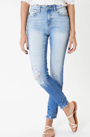 Distressed Skinny Jean KanCan