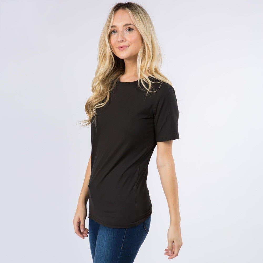 Black New Mix short sleeve top