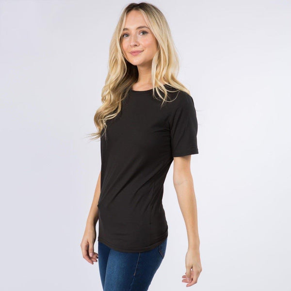 Black New Mix short sleeve top