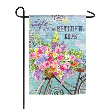 Beautiful ride garden flag