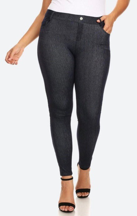Navy faded X-Large jegging Plus
