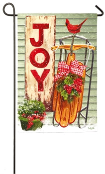 Winter porch garden flag