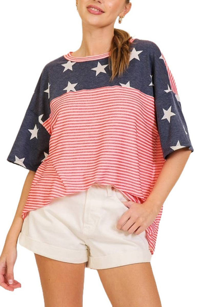 USA Patriotic Americana Top