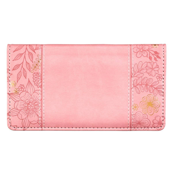 Checkbook Wallet Pink All Things Through Christ Phil. 4:13