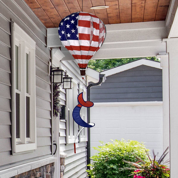 American Flag Deluxe Hot Air Balloon Spinner