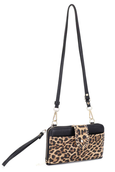 Leopard Crossbody Wallet