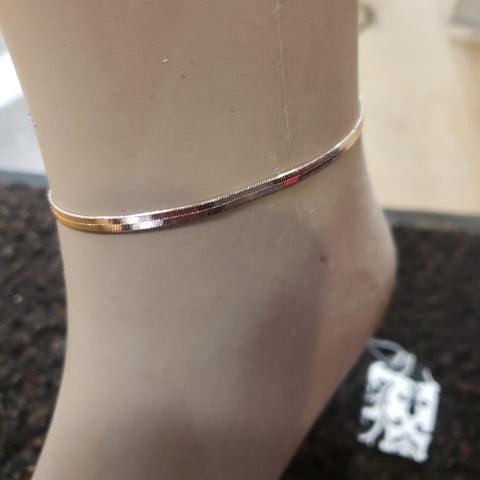 Rosegold chain ankle bracelet