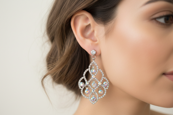AB majestic rhinestone earring