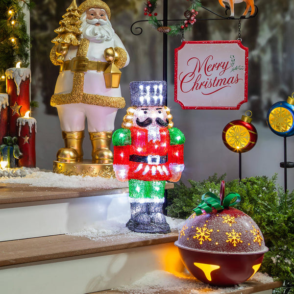 Nutcracker Joyful Traditions LED Acrylic Statue