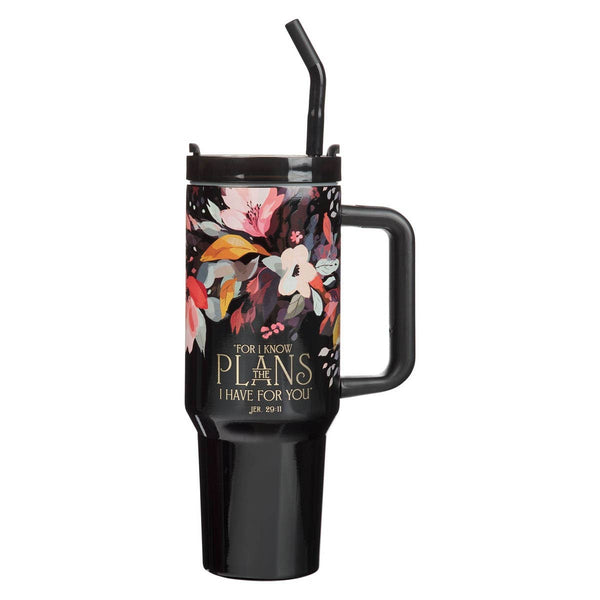 Black Jer. 29:11 My Plans Stainless Tumbler