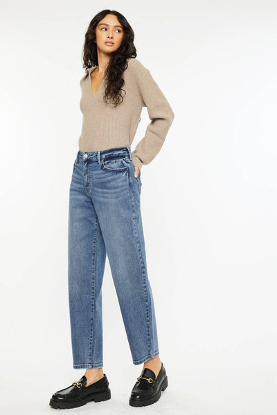 Kan Can barrel wide leg jeans