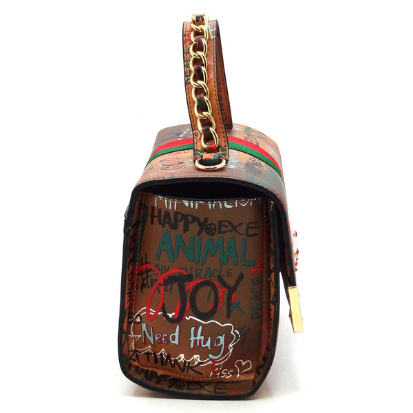 Multi Graffiti Queen Bee 2-in-1 Handbag