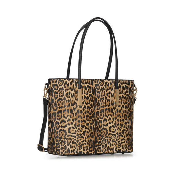 Cheetah Print Tote Handbag with Matching Wallet