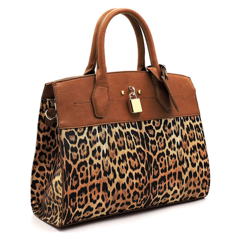 Tan Leopard Handbag