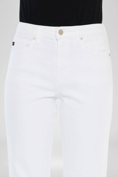 White High Rise Crop Jean KanCan