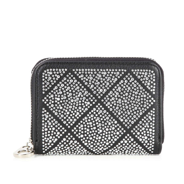 Black Rhinestone Petite Wallet