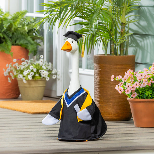 Giddy the Porch Goose Statue, Metal, 21"H