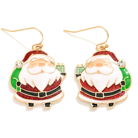 Santa earrings