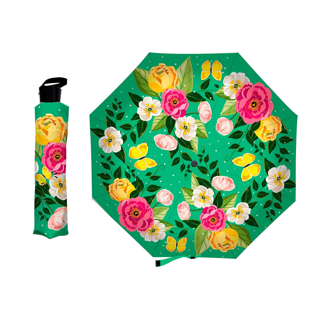 Bloom with Kindness Compact Manual Umbrella