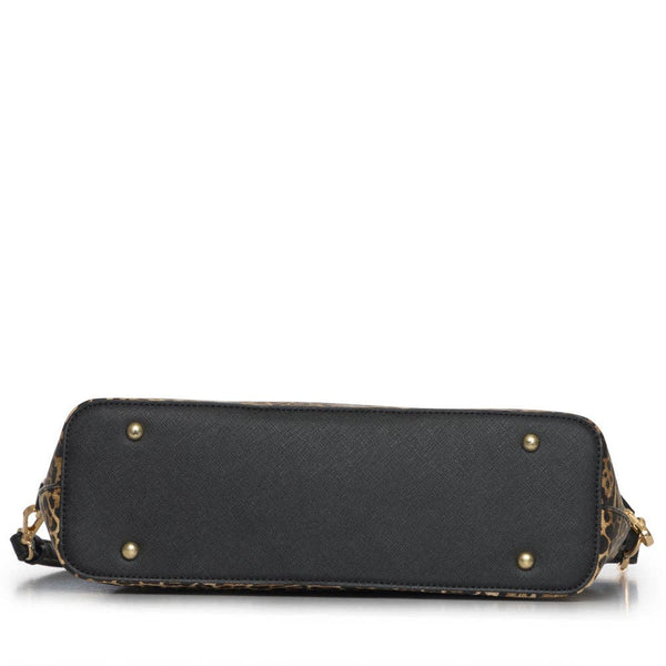 Cheetah Print Tote Handbag with Matching Wallet