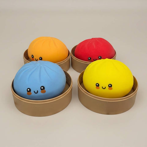 Rainbow Squishy Bun Mystery Dumpling Stress Relief Squeeze Toy