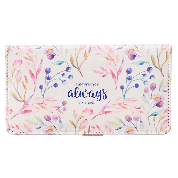 I Am With You Always Checkbook Wallet